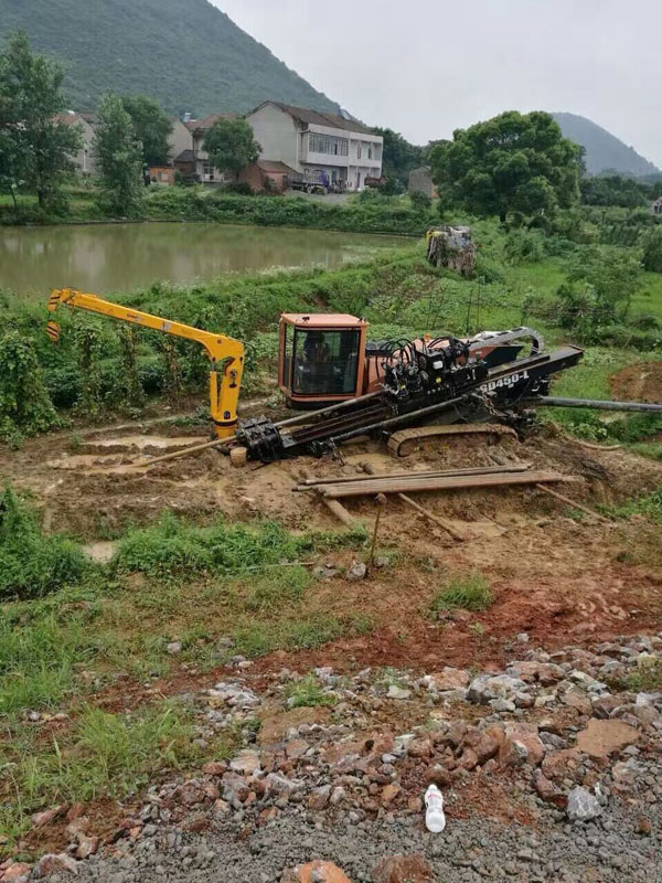 常德Ф315mm 天然氣鋼管拉管工程